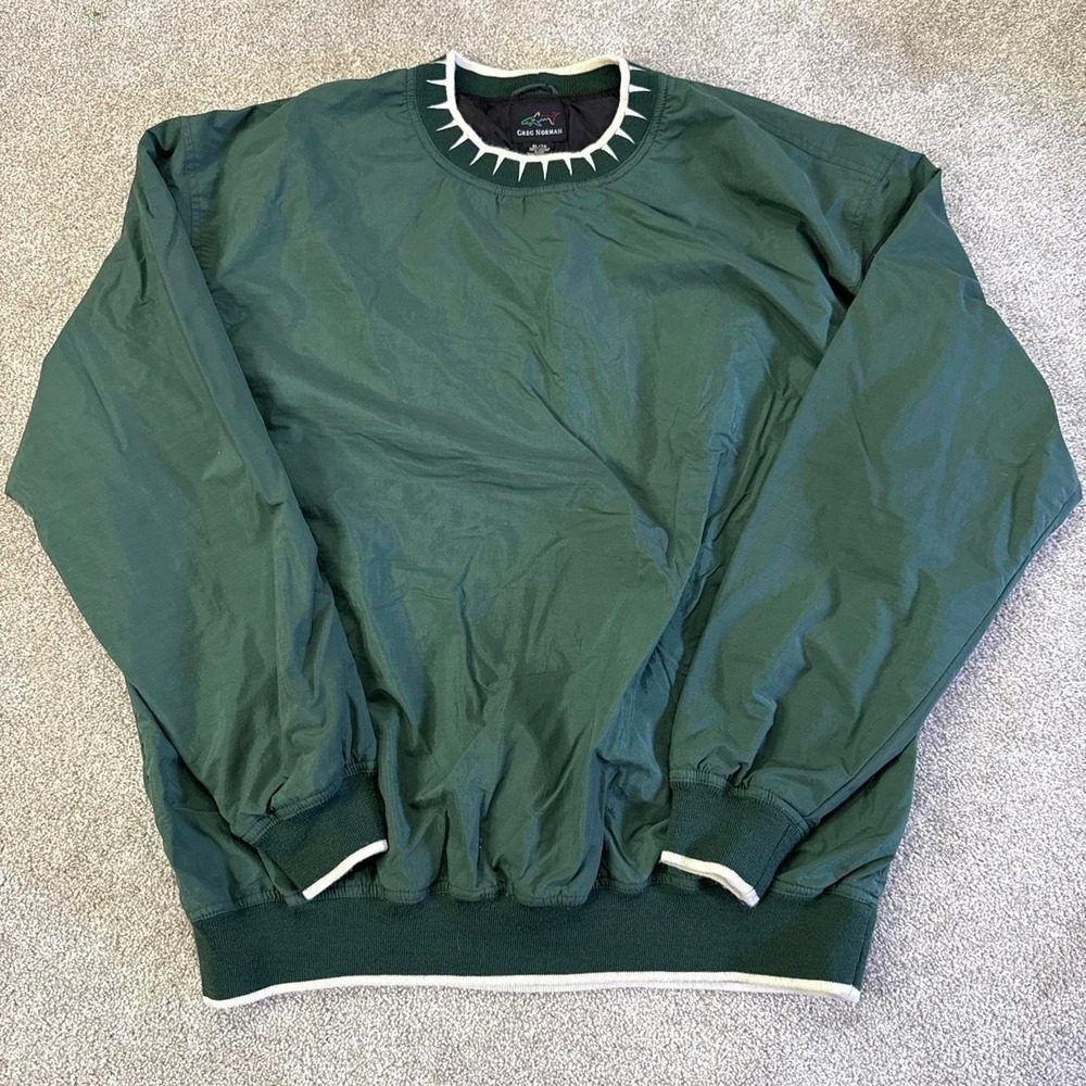 Greg Norman The Shark Collection Pullover Windbreaker Jacket XL USA Australia